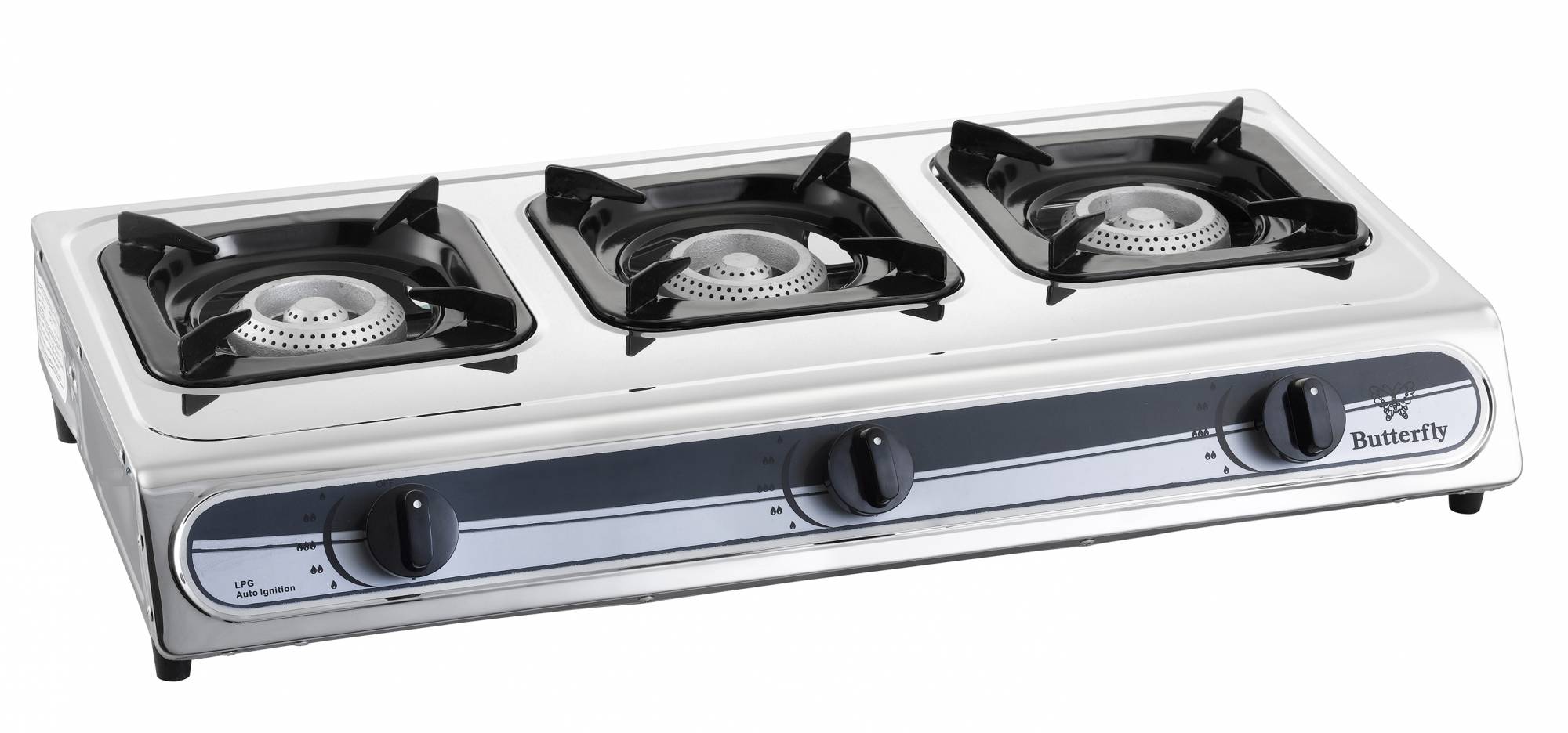 BGC3011L Butterfly 3 Burner Gas Cooker (2003011)
